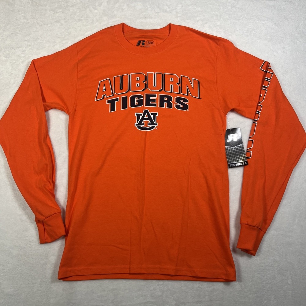 Auburn Tigers Russell Men's Long Sleeve T Shirt S NWT